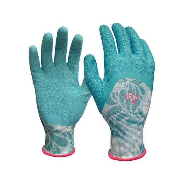 Patioplus Womens Latex Gardening Gloves - Blue  Medium PA611969
